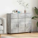 ARDEBO.de - Sideboard mit Tür Beton Grau 88,5 x 30,5 x 73 cm Holzwerkstoff