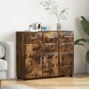 ARDEBO.de - Sideboard Geräucherte Eiche 88,5 x 30,5 x 73 cm Holzwerkstoff