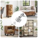 ARDEBO.de - Scharnier 12 pcs Nickel 35 mm Eisen