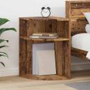 ARDEBO.de - Beistelltisch Altholz 39,7 x 39,7 x 60 cm Holzwerkstoff