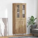 ARDEBO.de - Highboard 2 pcs Artisan-Eiche 69,5 x 34 x 180 cm Holzwerkstoff