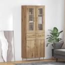 ARDEBO.de - Highboard 2 pcs Artisan-Eiche 69,5 x 34 x 180 cm Holzwerkstoff