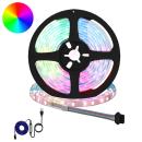 ARDEBO.de - LED Streifen 4 pcs Schwarz und Transparent 210 x 0,8 x 0,3 cm