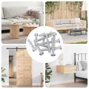 ARDEBO.de - Schraube 1800 pcs Silber M6 x 50 mm Stahl