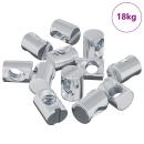 Möbelzylinder-Mutter 3462 pcs Zink-beschichtet M6 x 13 mm Eisen