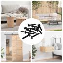 ARDEBO.de - Selbstschneidender Nagel 9000 pcs Schwarz Stahl