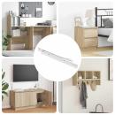 ARDEBO.de - Schubladenschiene 87 pcs Weiß Stahl