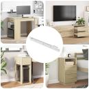 ARDEBO.de - Schubladenschiene 12 pcs Weiß 300 mm Stahl