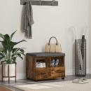 ARDEBO.de - Flurbank mit Kissen Geräucherte Eiche 60 x 38 x 46 cm