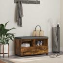 ARDEBO.de - Flurbank mit Kissen Geräucherte Eiche 80 x 38 x 46 cm