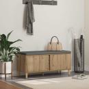 ARDEBO.de - Flurbank mit Kissen mit Speicher Artisan-Eiche 60 x 38 x 46 cm