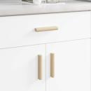 ARDEBO.de - Gerader Griff 12 pcs Natürliche Holzfarbe 130 x 25 x 30 mm