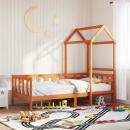 ARDEBO.de - Tagesbett Set 2 pcs Wachsbraun Massives Kiefernholz