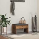 ARDEBO.de - Flurbank mit Kissen Altholz 60 x 38 x 46 cm