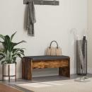 ARDEBO.de - Flurbank mit Kissen Geräucherte Eiche 80 x 38 x 46 cm