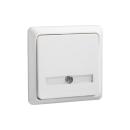 ARDEBO.de Elso ELG506244 Taster 42V/1A AP Schriftfeld beleuchtet 1xLED separater Anschluß, Renovierung, perlweiß