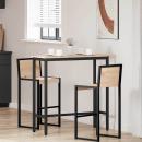 ARDEBO.de - Tisch Natur 100 x 40 x 101 cm Ingenieure Holz und Stahl