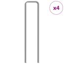 Hasenkäfig Silber 400 x 100 x 210 cm Verzinkter Stahl