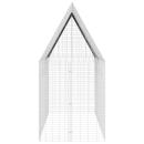 Hasenkäfig Silber 400 x 100 x 210 cm Verzinkter Stahl