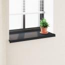 ARDEBO.de - Fensterbank Anthrazit mit Holzmaserung 80 x 40 x 4,5 cm