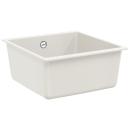 ARDEBO.de - Waschbecken Weiß 430 x 460 mm 80% Quarz und 20% Harz