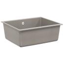 ARDEBO.de - Waschbecken Grau 530 x 460 mm 80% Quarz und 20% Harz