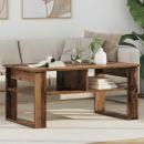 ARDEBO.de - Couchtisch mit Speicher Altholz 96 x 54 x 44 cm Holzwerkstoff