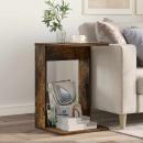 ARDEBO.de - Beistelltisch Geräucherte Eiche 40 x 38 x 62,5 cm Holzwerkstoff