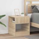 ARDEBO.de - Beistelltisch 2 pcs Sonoma-Eiche 40,5 x 40 x 45 cm