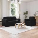 ARDEBO.de - Sofa 2 pcs Schwarz Metall