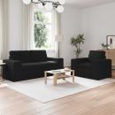 ARDEBO.de - Sofa 2 pcs Schwarz Metall
