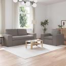 ARDEBO.de - Sofa 2 pcs Taupe Metall