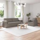 ARDEBO.de - Sofa 2 pcs Taupe Metall