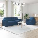 ARDEBO.de - Sofa 2 pcs Blau Metall