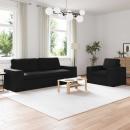 ARDEBO.de - Sofa 2 pcs Schwarz Metall