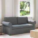 ARDEBO.de - Sofa Dunkelgrau 215 x 82 x 80 cm Metall