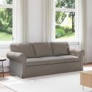 ARDEBO.de - Sofa Taupe 215 x 82 x 80 cm Metall