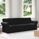 ARDEBO.de - Sofa Schwarz 215 x 82 x 80 cm Metall
