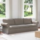 ARDEBO.de - Sofa Taupe 215 x 82 x 80 cm Metall