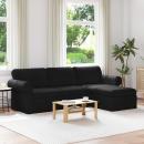 ARDEBO.de - Sofa Schwarz 215 x 138 x 80 cm Metall