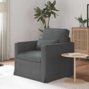 ARDEBO.de - Sofa Dunkelgrau 78 x 78 x 80 cm Metall