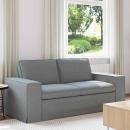 ARDEBO.de - Sofa Hellgrau 182 x 80 x 82 cm Metall