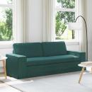 ARDEBO.de - Sofa Dunkelgrün 222 x 80 x 82 cm Metall