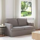 ARDEBO.de - Sofa Taupe 142 x 80 x 85 cm Metall