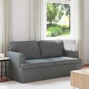 ARDEBO.de - Sofa Dunkelgrau 142 x 80 x 85 cm Metall