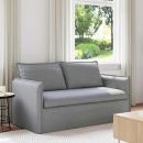 ARDEBO.de - Sofa Hellgrau 195 x 82 x 85 cm Metall