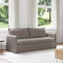 ARDEBO.de - Sofa Taupe 195 x 82 x 85 cm Metall