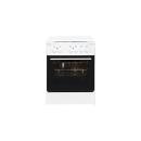 ARDEBO.de Exquisit EH 10.6-4 EEK: A Elektro-Standherd mit Deckel, 60cm breit, 65L, Blitzkochplatte, weiß