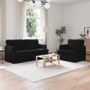 ARDEBO.de - Sofa 2 pcs Schwarz Metall