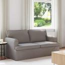 ARDEBO.de - Sofa Taupe 142 x 80 x 85 cm Metall